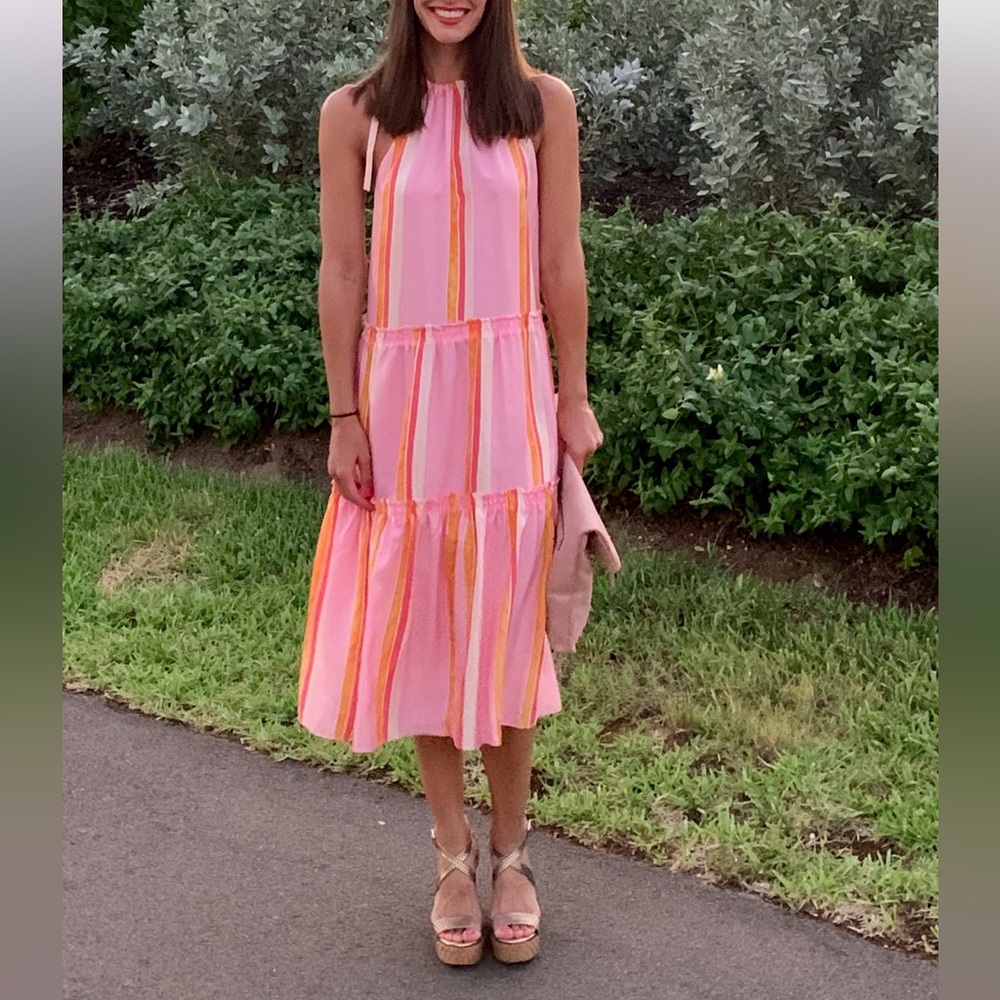 Club Monaco Silk Midi Dress - Size 00